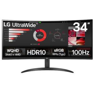 LG 34WR50QK-B computerskærm 86,4 cm (34") 3440 x 1440 pixel Wide Quad HD Sort