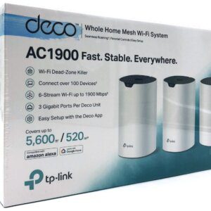 TP-Link Deco S7 (3-pack) Dual-band (2,4 GHz / 5 GHz) Wi-Fi 5 (802.11ac) Hvid, Sort Intern