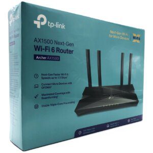 TP-Link Archer AX1500 trådløs router Gigabit Ethernet Dual-band (2,4 GHz / 5 GHz) Sort
