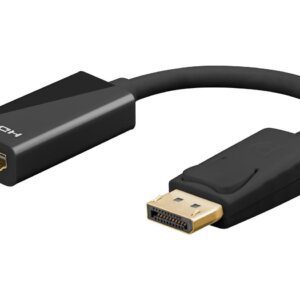 Goobay DisplayPort til HDMI adapter 4K60Hz Sort