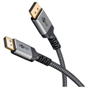 goobay 20 pin DisplayPort han -> 20 pin DisplayPort han 1 m Grå