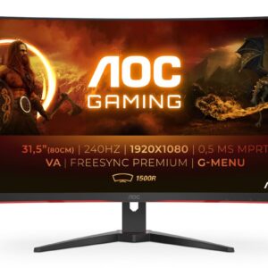 AOC G2 C32G2ZE/BK computerskærm 80 cm (31.5") 1920 x 1080 pixel Fuld HD LED Sort, Rød