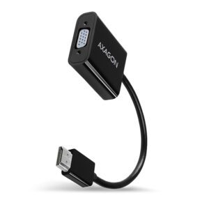 Axagon RVH-VGAN videokabel adapter 0,15 m HDMI Type A (Standard) VGA (D-Sub) Sort