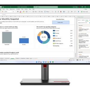 Lenovo ThinkVision P27h-30 computerskærm 68,6 cm (27") 2560 x 1440 pixel Quad HD LCD Sort