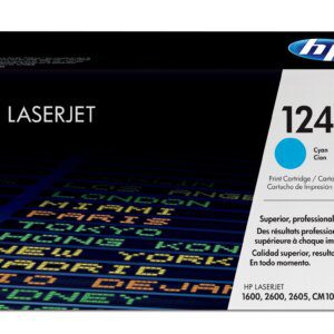 HP Original 124A LaserJet-tonerpatron, cyan