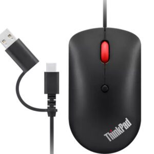 Lenovo 4Y51D20850 mus Kontor Ambidextrous USB Type-C Optisk 2400 dpi