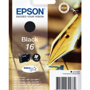 Epson Pen and crossword Singlepack Black 16 DURABrite Ultra Ink
