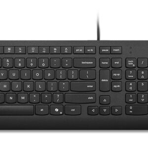 Lenovo Essential Wired Combo Black US Euro tastatur Mus inkluderet Universel USB Sort