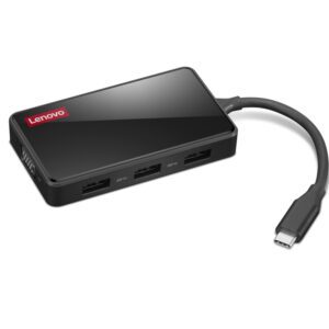 Lenovo GX91M73945 dockingstation Ledningsført USB 3.2 Gen 1 (3.1 Gen 1) Type-C Sort