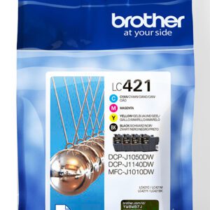 Brother LC-421VAL PagePack 4 stk Original Standard udbytte Sort, Blå, Magenta, Gul