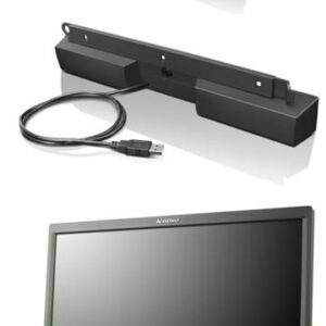 Lenovo USB Soundbar Sort 2.0 kanaler 2,5 W