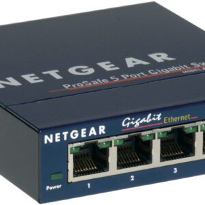 NETGEAR GS105 Ikke administreret Gigabit Ethernet (10/100/1000) Blå
