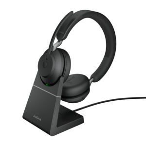 Jabra Evolve2 65 Headset Trådløs Kontor/Callcenter USB Type-A Bluetooth Opladningsstativ