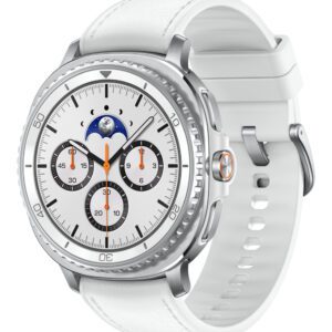 Samsung SM-L505FZWAEUB Smartwatch og sportsur 3,3 cm (1.3") AMOLED 46 mm Digital 438 x 438 pixel Berøringsskærm 4G Sølv Wi-Fi GPS (satellit)
