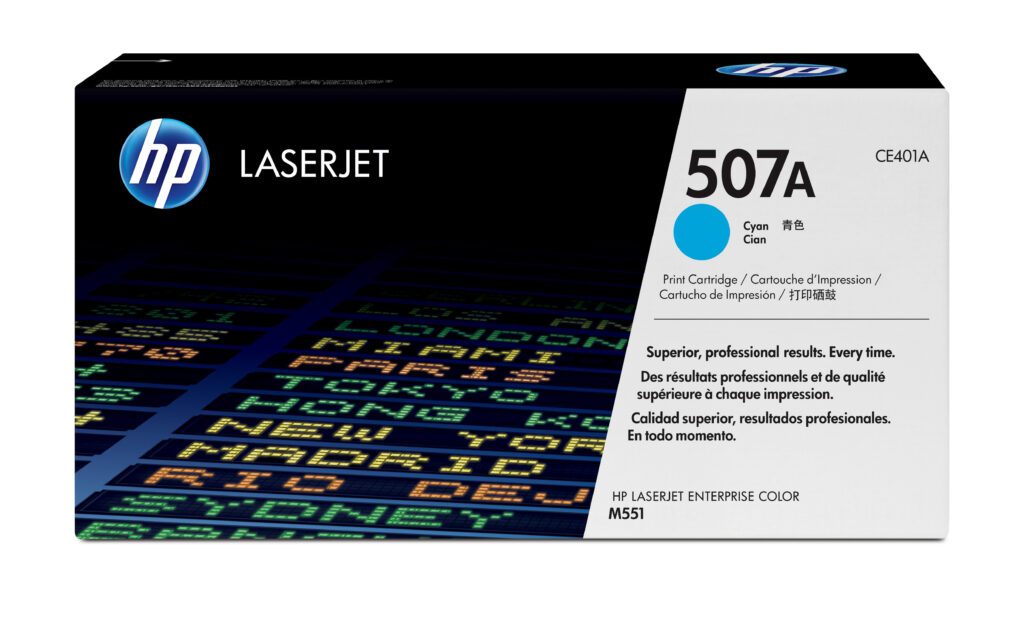 HP 507A cyan tonerpatron