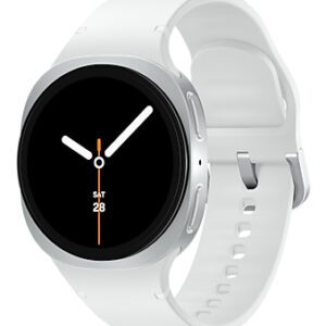 Samsung Galaxy Watch 8 3,3 cm (1.3") AMOLED 40 mm Digital 438 x 438 pixel Berøringsskærm Sølv Wi-Fi GPS (satellit)