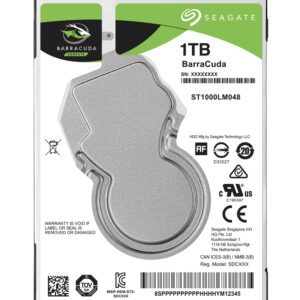 Seagate Barracuda 2.5" harddisk 1 TB 5400 rpm 128 MB 2.5" Serial ATA III