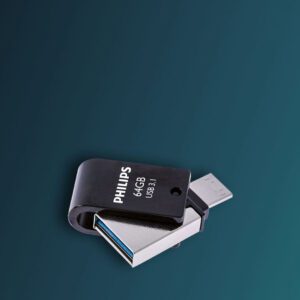 Philips FM64DC152B/00 USB-nøgle 64 GB USB Type-C 3.2 Gen 1 (3.1 Gen 1) Sort