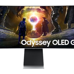 Samsung LS34DG850SUXDU computerskærm 86,4 cm (34") 3440 x 1440 pixel UltraWide Quad HD OLED Sølv