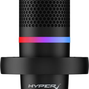 HyperX DuoCast ─ USB-mikrofon (sort) ─ RGB-lys