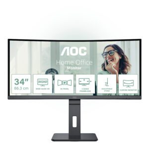 AOC CU34P3CV computerskærm 86,4 cm (34") 3440 x 1440 pixel UltraWide Quad HD LED Sort