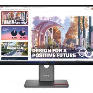 Lenovo ThinkVision P27QD-40 computerskærm 68,6 cm (27") 2560 x 1440 pixel Wide Quad HD LED Sort