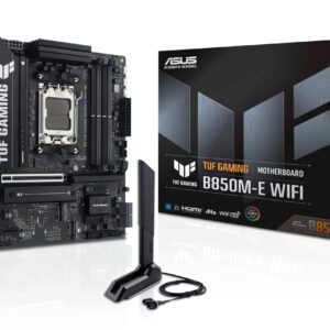 ASUS TUF GAMING B850M-E WIFI AMD B850 Sokkel AM5 micro ATX