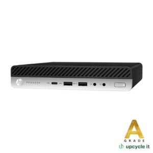 upcycle it HP ProDesk 600 G4 DM (Refurbished) Grade A Intel® Core™ i5 i5-8500T 16 GB DDR4-SDRAM 256 GB SSD Windows 11 Pro Mini PC Sort, Sølv