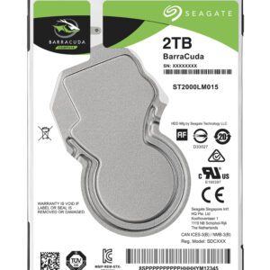 Seagate Barracuda 2.5" harddisk 2 TB 5400 rpm 128 MB 2.5" Serial ATA III