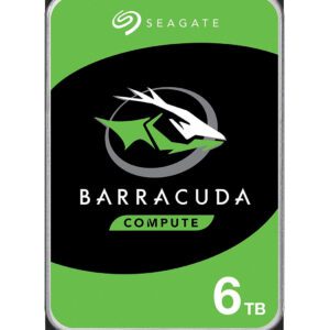 Seagate Barracuda 6TB harddisk 5400 rpm 256 MB 3.5" Serial ATA III