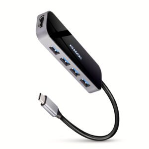Axagon HMC-6H4A dockingstation Ledningsført USB 3.2 Gen 1 (3.1 Gen 1) Type-C Sort, Grå