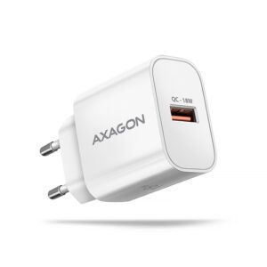Axagon ACU-QC18W oplader til mobil enhed Mobiltelefon, Smartphone, SmartWatch, Tablet, Universel Hvid Vekselstrøm Hurtig opladning Indendørs
