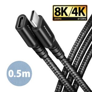 Axagon BUCM32-CF05AB USB-kabel USB 3.2 Gen 2x2 0,5 m USB C 20 Gbit/sek. 240 W Sort