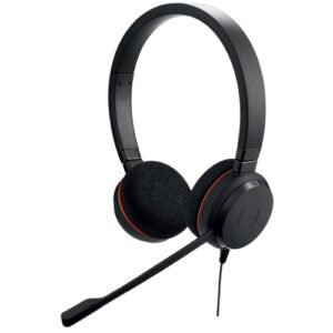 Jabra Evolve 20 Headset Ledningsført Kontor/Callcenter USB Type-C / USB Type-A Sort
