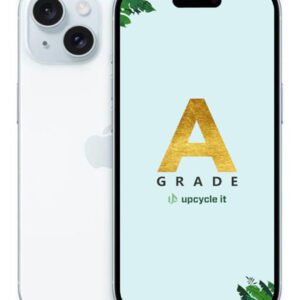 upcycle it Apple iPhone 15 (Refurbished) A 15,5 cm (6.1") Dual SIM iOS 17 5G USB Type-C 128 GB Blå Renoveret