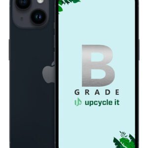 upcycle it Apple iPhone 14 (Refurbished) Grade B 15,5 cm (6.1") Dual SIM iOS 17 5G 128 GB Sort Renoveret