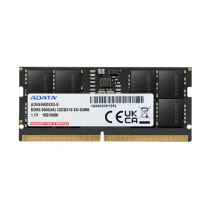 ADATA Premier hukommelsesmodul 16 GB 1 x 16 GB DDR5 262-pin SO-DIMM Fejlkorrigerende kode