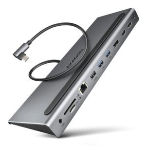 Axagon HMC-4KX3 dockingstation Ledningsført USB 3.2 Gen 1 (3.1 Gen 1) Type-C Grå