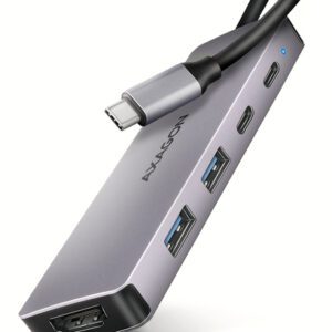 Axagon HMC-5H60 dockingstation Ledningsført USB 3.2 Gen 1 (3.1 Gen 1) Type-C Grå
