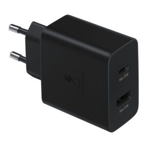 Samsung EP-TA220NBEGEU oplader til mobil enhed Hovedtelefoner, Headset, Laptop, Smartphone, SmartWatch, Tablet Sort Vekselstrøm Indendørs