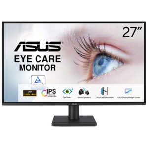 ASUS VA27AQ computerskærm 68,6 cm (27") 2560 x 1440 pixel Quad HD LCD Sort