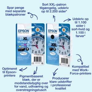 Epson Alarm clock Singlepack Magenta 27XL DURABrite Ultra Ink