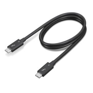 Lenovo 4X91K16968 Thunderbolt kabel 0,7 m 40 Gbit/sek. Sort