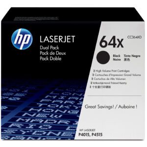 HP Originale 64X LaserJet-tonerpatroner med høj kapacitet, sort, 2-pak