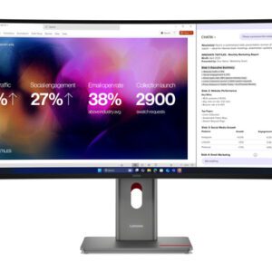 Lenovo ThinkVision P40WD-40 computerskærm 100,8 cm (39.7") 5120 x 2160 pixel LCD Sort