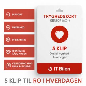 IT-Bilen Tryghedskort Senior (60+) – 5 klip