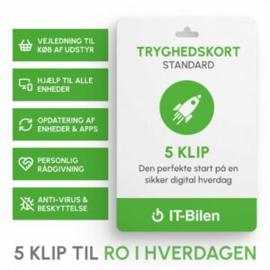 IT-Bilen Tryghedskort Standard – 5 klip