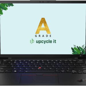 upcycle it Lenovo ThinkPad X1 Carbon 10th (Refurbished) A Intel® Core™ i5 i5-1240P Laptop 35,6 cm (14") Fuld HD 16 GB LPDDR5-SDRAM 256 GB SSD Windows 11 Pro Sort Nordisk
