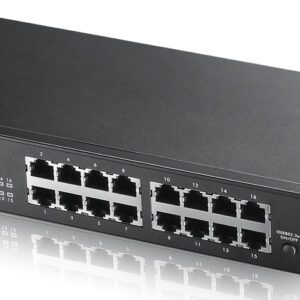 Zyxel GS1100-16 Ikke administreret Gigabit Ethernet (10/100/1000) Sort