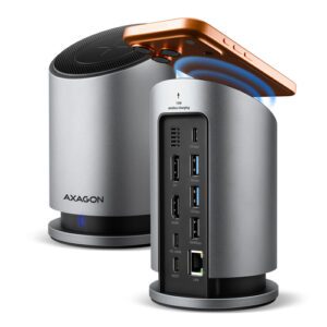 Axagon HMC-WL9 dockingstation Ledningsført USB 3.2 Gen 2 (3.1 Gen 2) Type-C Grå